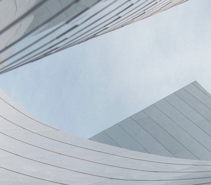 architectural modern building and a blue sky